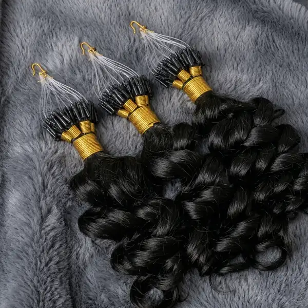 Loose Wave Micro Ring Hair Extensions — Silky Unprocessed Remy, Fully Reusable