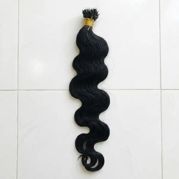 Body Wave Nano Tip Hair Extensions — Nearly Invisible Bond, Ideal for Fine Hair