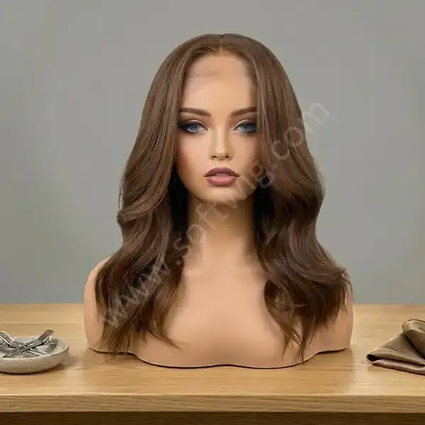 Full Density Body Wave Medium Brown HD Lace Front Wig — 180% Volume, Glueless, Pre-Plucked for Black Women