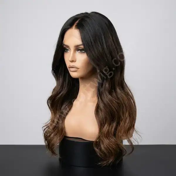 Caramel Ombre Brown Soft Body Wave HD Lace Front Wig — 13x4 HD Lace, Glueless, Office-Ready