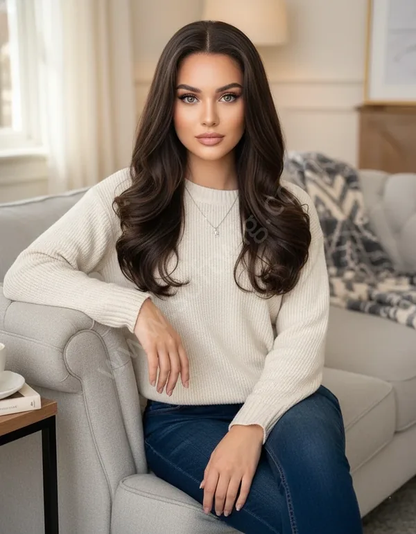 Soft Cocoa Wave HD Lace Front Wig — Glueless, Bleached Knots, Hand-Tied Brazilian Human Hair