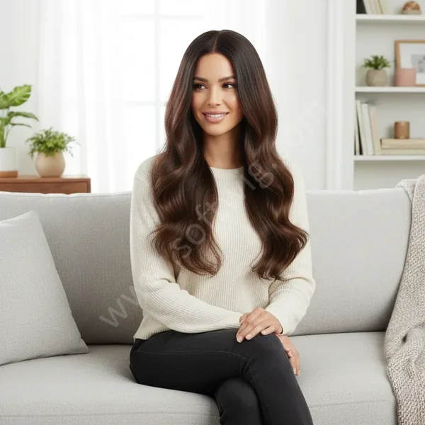 Deep Cool Brown Deep Wave HD Lace Front Wig — Pre-Plucked Natural Hairline, 13x4 HD Transparent Lace
